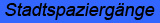 Stadtspazierg�nge